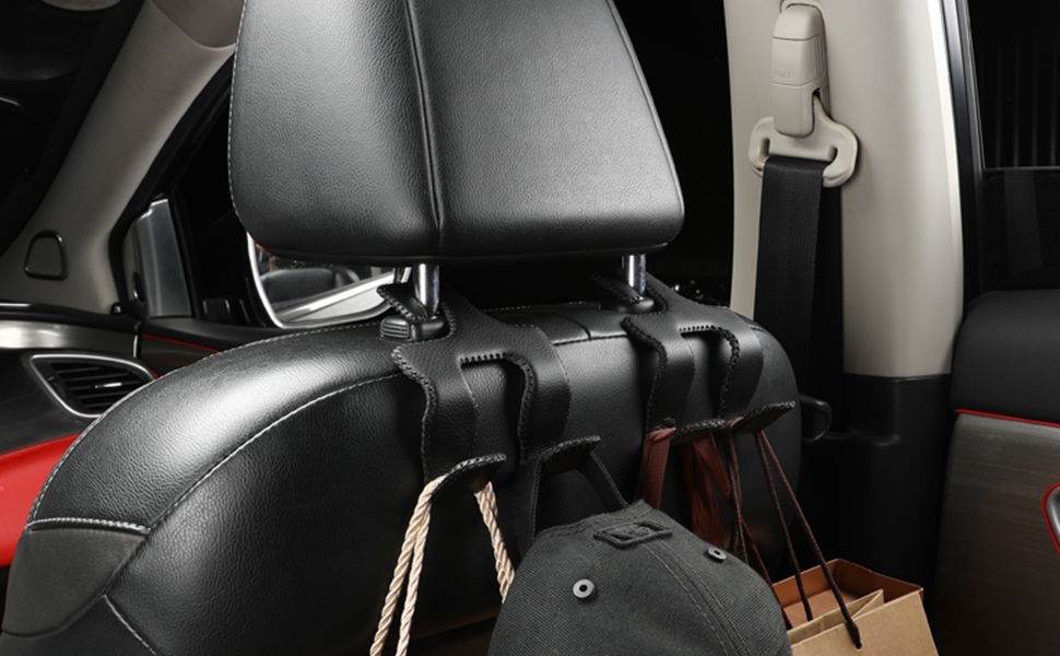 Car Seat Hanger | Automobile Pu Leather Headrest Hanger,multipurpose Car  Headrest Purse Hooks Holder, Vehicle Backseat Organizer For Jacket  Schoolbag | Fruugo BH